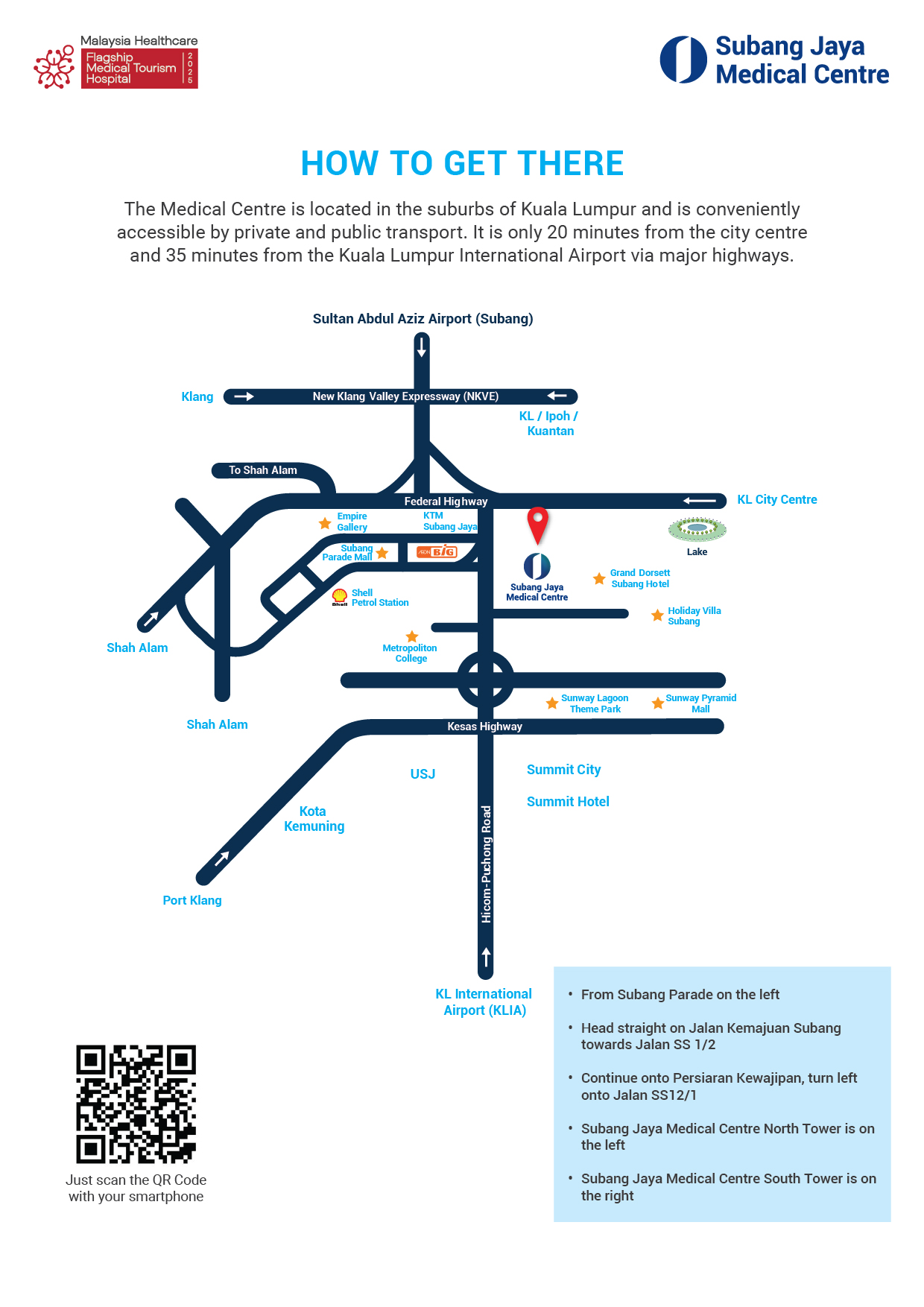 SJMC Map How to get here